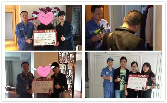 左右手安裝師傅315回訪(fǎng)現(xiàn)場(chǎng)