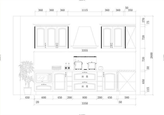 櫥柜的標(biāo)準(zhǔn)尺寸規(guī)格圖2 櫥柜的標(biāo)準(zhǔn)尺寸規(guī)格圖2