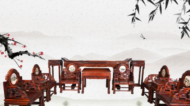 簡約新中式家具裝修，中式紅木家具具有獨特的藝術氣息