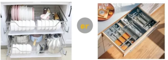 抽屜拉手滑道：櫥柜抽屜免費定制，還需要拉籃嗎？