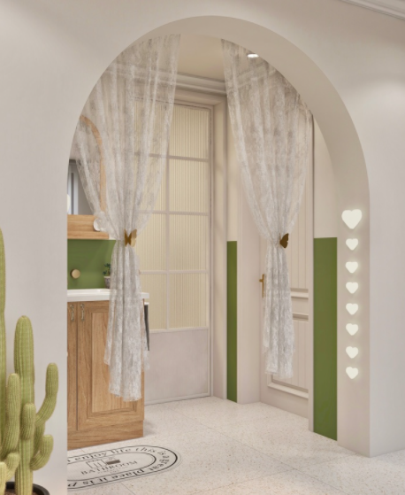 pvc浴室柜廠家：干濕二分離，浴室柜做轉(zhuǎn)角設(shè)計擴容2倍