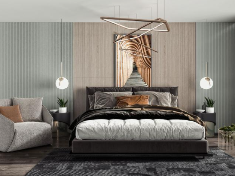 臥室裝修風(fēng)水圖，臥室裝修如何搭配衣柜門顏色