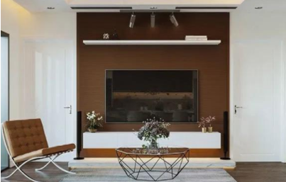 家裝客廳風(fēng)格設(shè)計：現(xiàn)代中式風(fēng)格家裝設(shè)計，臥室衣柜電視柜梳妝臺一體