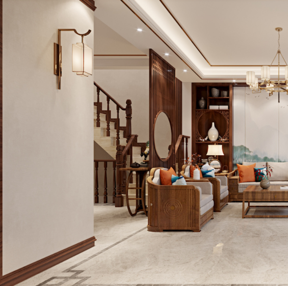 室內(nèi)裝修設(shè)計(jì)圖：裝修設(shè)計(jì)中，新中式風(fēng)格的設(shè)計(jì)要點(diǎn)如何把控？