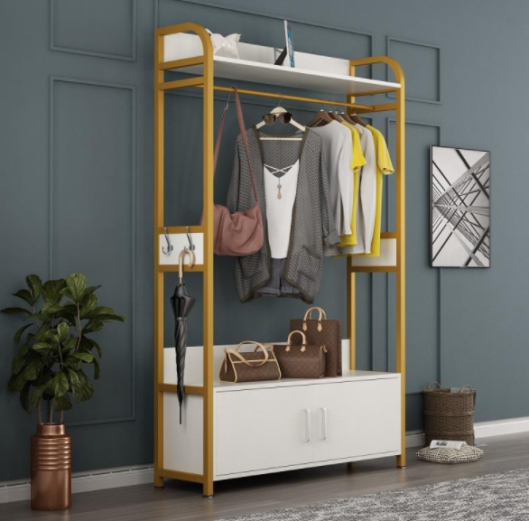 玄關(guān)處掛衣架好嗎，玄關(guān)處放晾衣架的效果